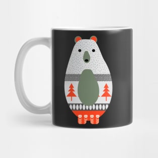 Winter bears with birds Mug